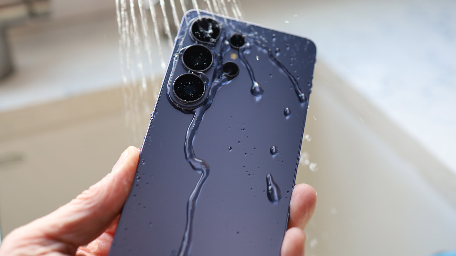 The bottom edge of the Samsung Galaxy S26 Ultra showing the USB-C port and the S Pen slot.