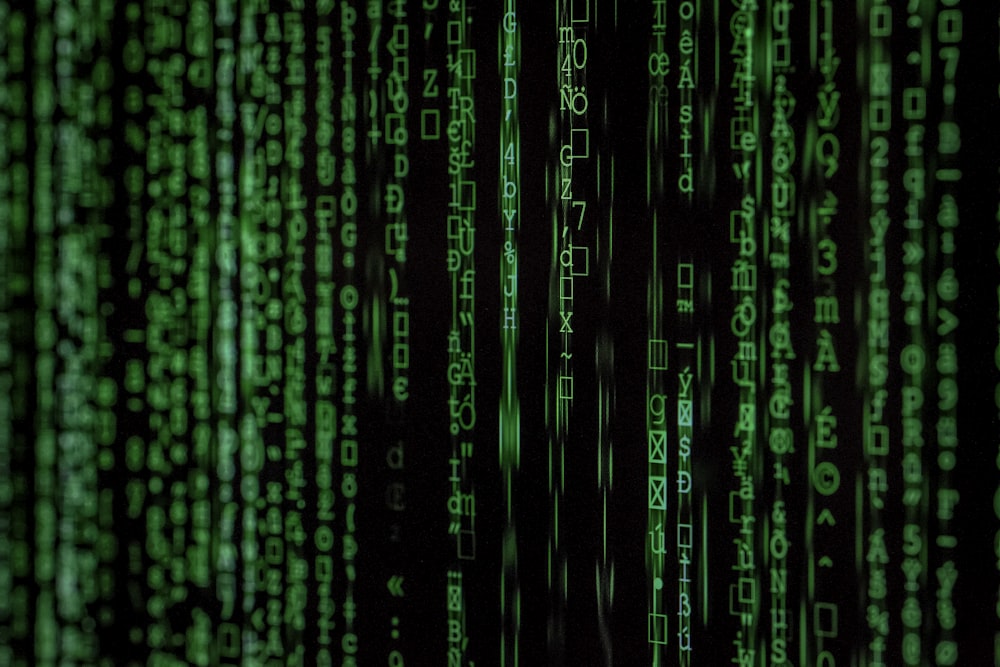 Abstract blue digital network representing cybersecurity and data flow.