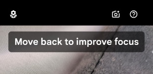 Pixel 10 camera interface displaying real-time composition suggestions from the Camera Coach feature.