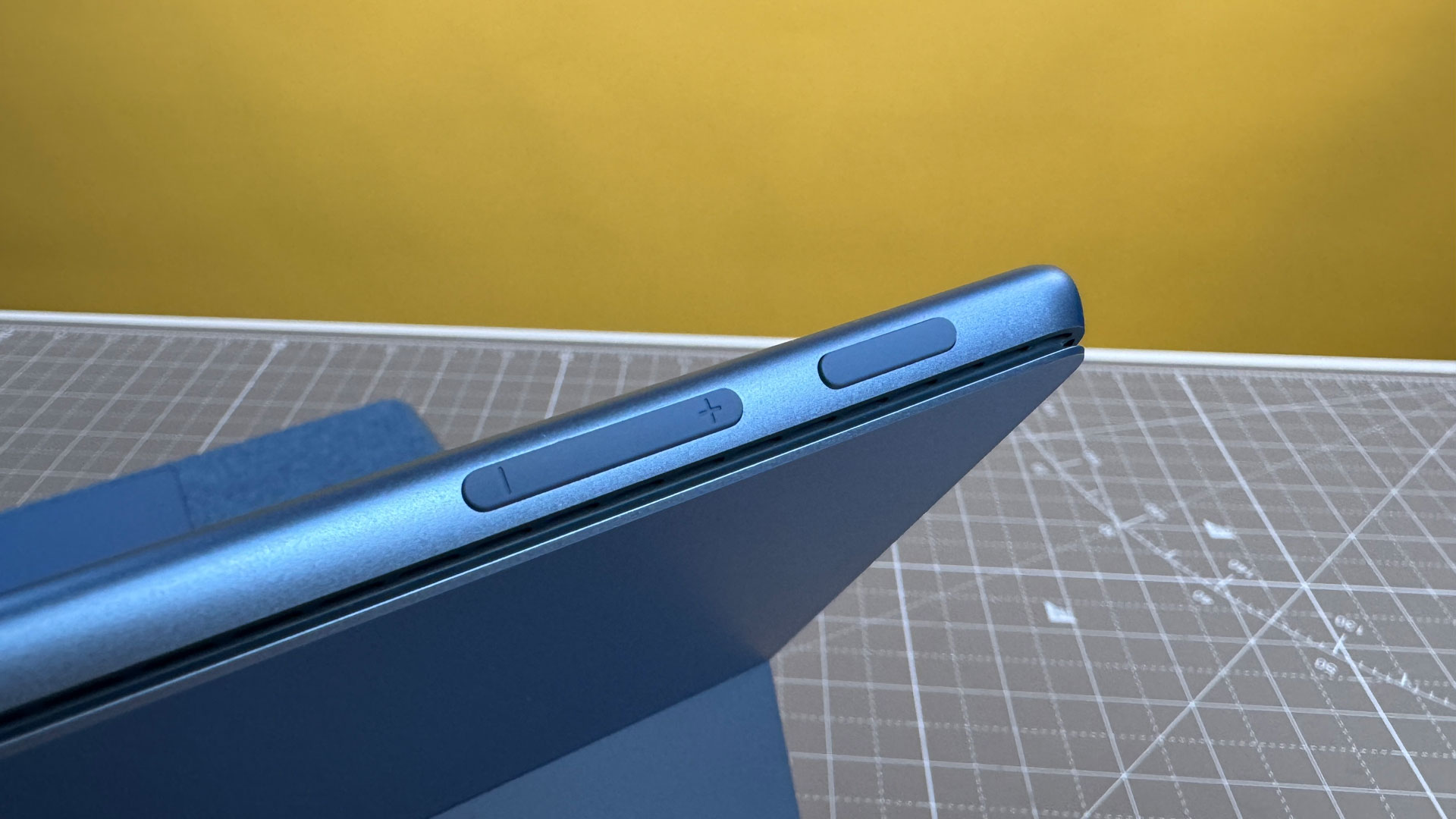Side view of the Surface Pro 2024 showing the dual USB-C port configuration.