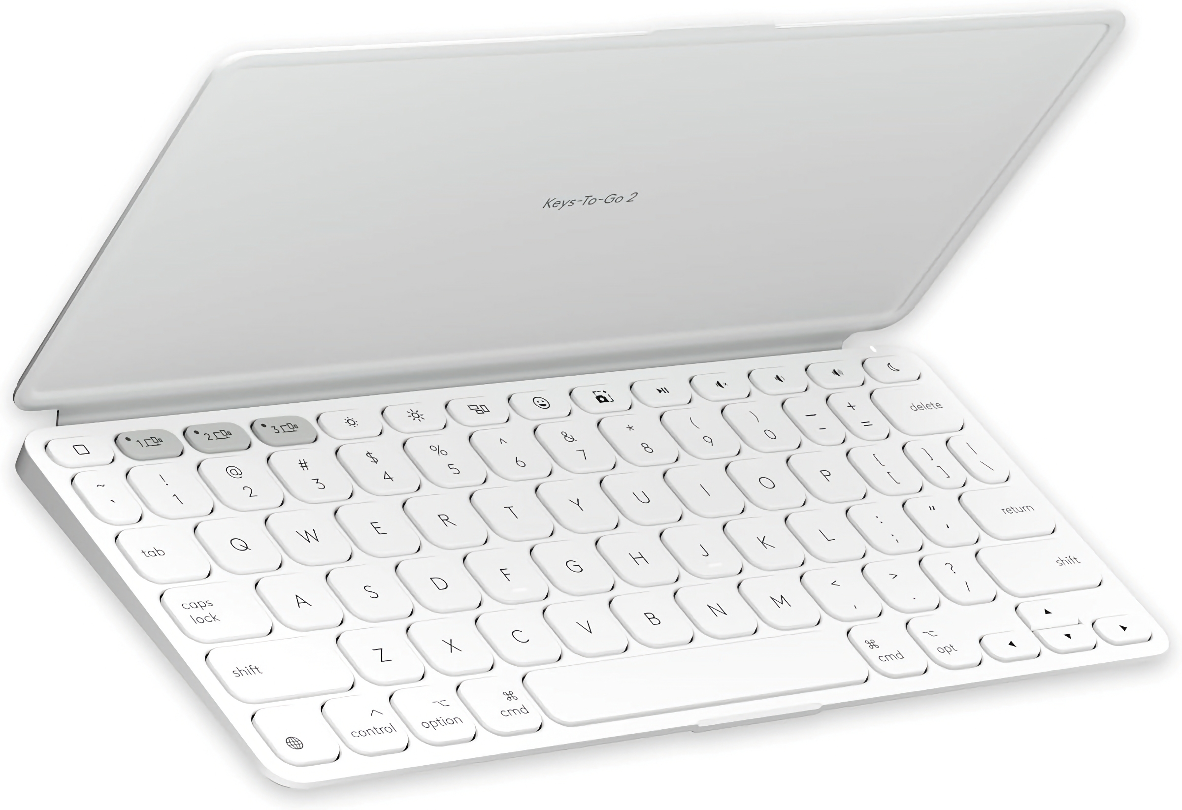 Ultra-slim Logitech Keys-To-Go 2 portable keyboard.