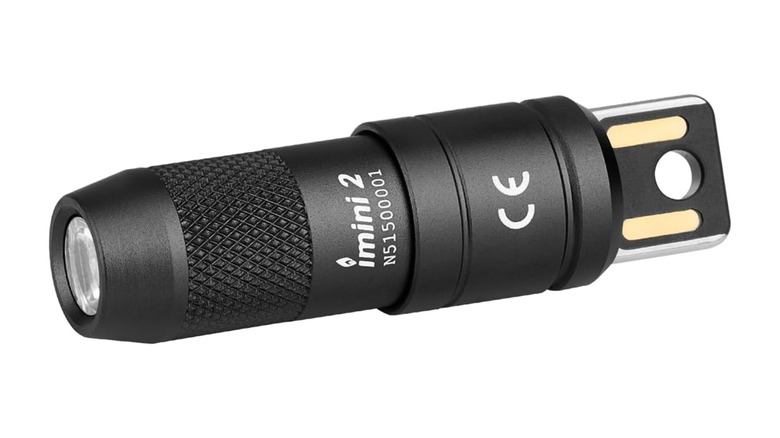 Close-up promotional photo of the Olight Imini 2 EDC flashlight.
