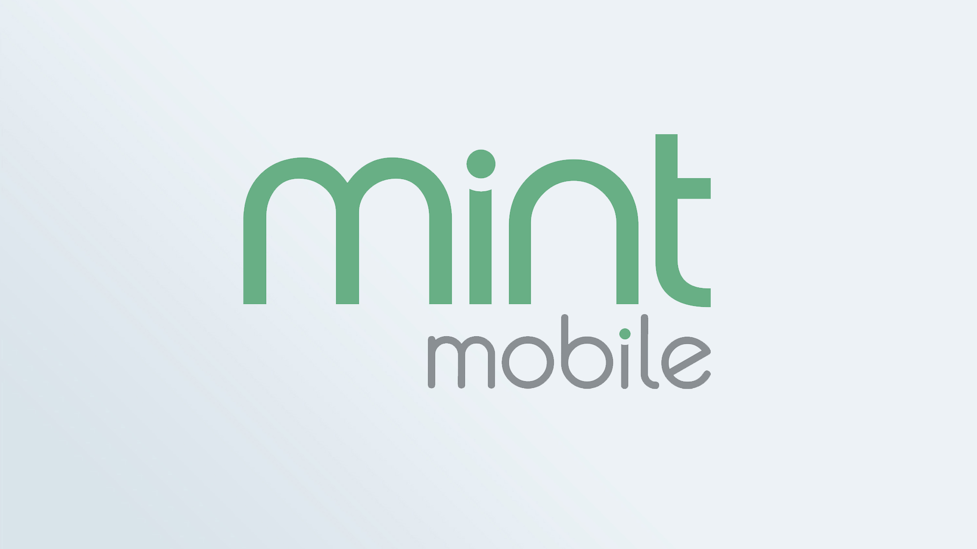 The Mint Mobile logo and branding on a green background.