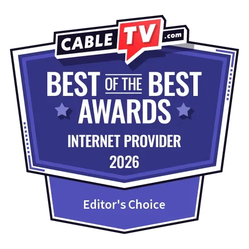 CableTV.com 2026 Best of the Best Awards Editor Choice badge for internet providers.