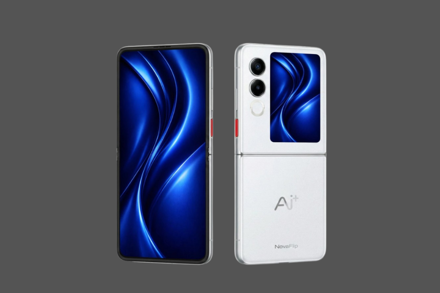 A bright and clear view of the 6.9-inch internal AMOLED display on the Ai+ Nova Flip 5G.